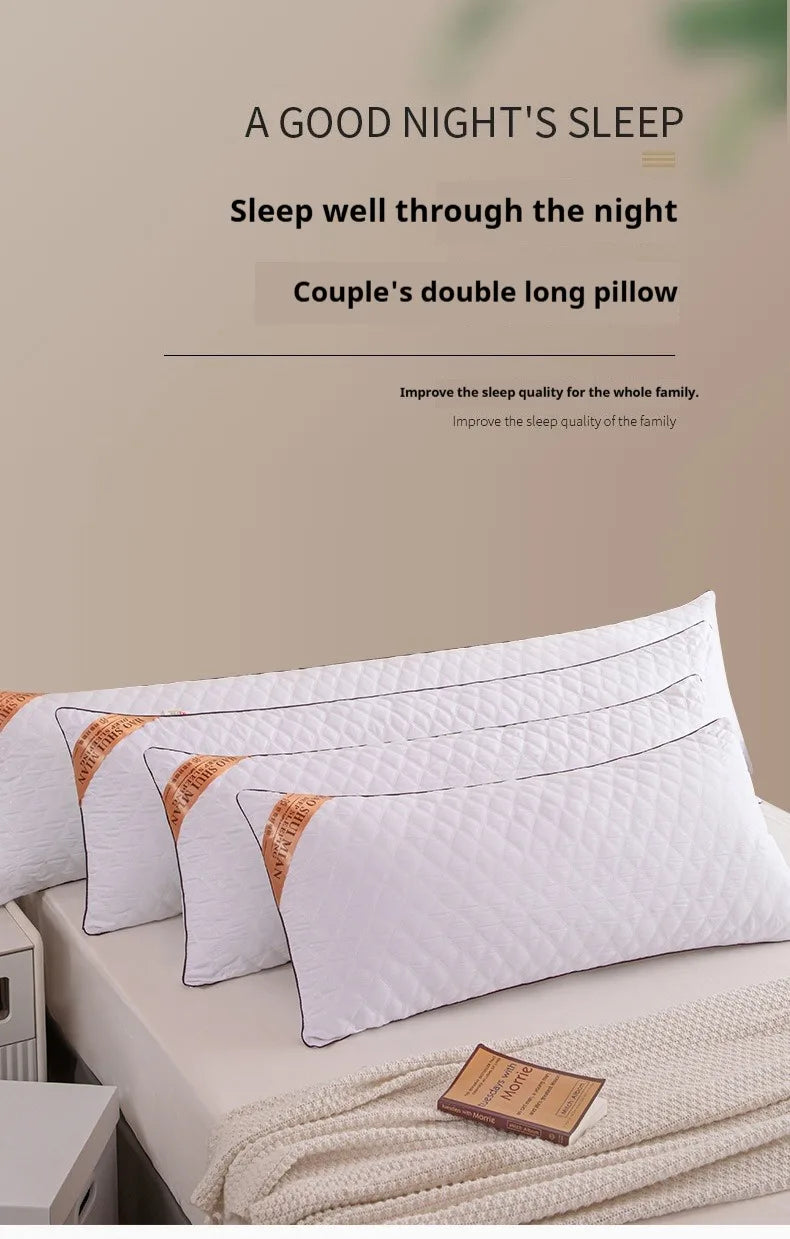 White Long Body Pillow Insert – Soft Polyester Fill, 4 Sizes (48x100 to 48x180cm)