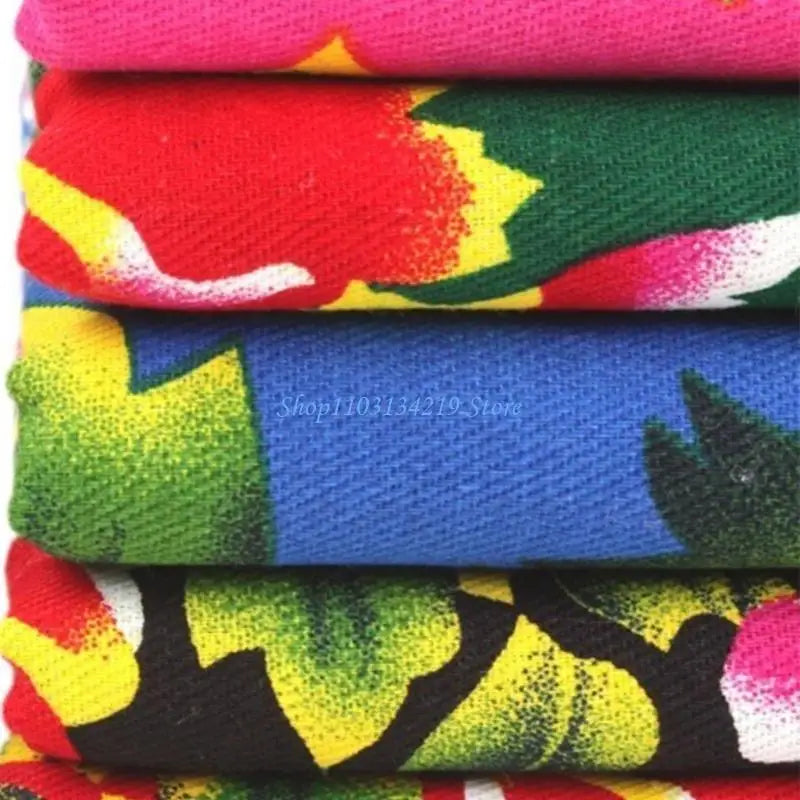 Floral Print Poly-Cotton Sateen Fabric | 160cm Wide | 7 Colors | Quilting, Clothing & Home Decor