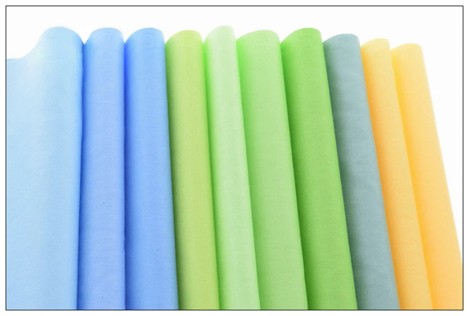 38-Piece Dyed Solid Color Twill Cotton Fabric Set – 20x30cm Precut Squares