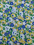 145cm Floral Cotton Poplin Fabric, 50cm Piece