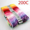Cross Stitch Cotton Embroidery Floss Set – 8m Skeins, 6-Strand, 24 to 200 Colors, No Repeats