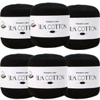 Hilo de Algodón de Seda - Hilo Fino para Ganchillo, Suéteres de Punto, Chales, Bufandas y Manualidades, Hilo Suave y Duradero 50g/unidad
