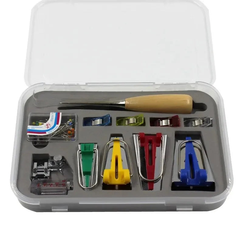 Quilting Binding Tape Making Machine with Multi-Size Crimping Drum Set