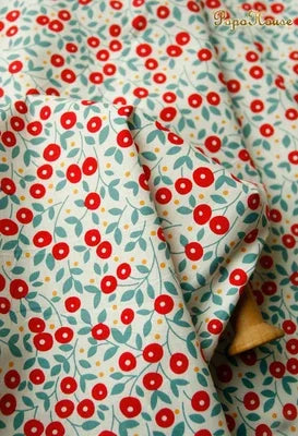 145cm Floral Cotton Poplin Fabric, 50cm Piece