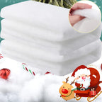 Manta de Nieve Artificial – Manta de Nieve Falsa de Algodón Suave | Decoración de Invierno para Base de Árbol de Navidad y Pueblo