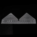 Multipurpose Clear Acrylic Quilting Ruler – Double Strip & Triangle Template, 18.5" x 7"