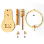 Soporte de escritorio ajustable para bastidor de bordado de madera con rotación de 360 grados Marcos de bastidor de punto de cruz Anillos Regalos para adultos y madres Costura