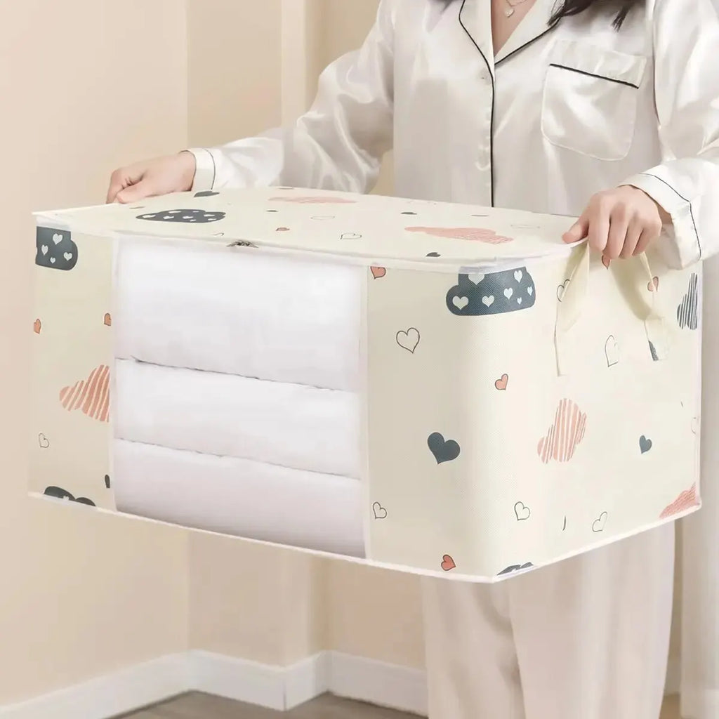 Quilt & Bedding Storage Bag – Foldable Dustproof Organizer, 2 Sizes