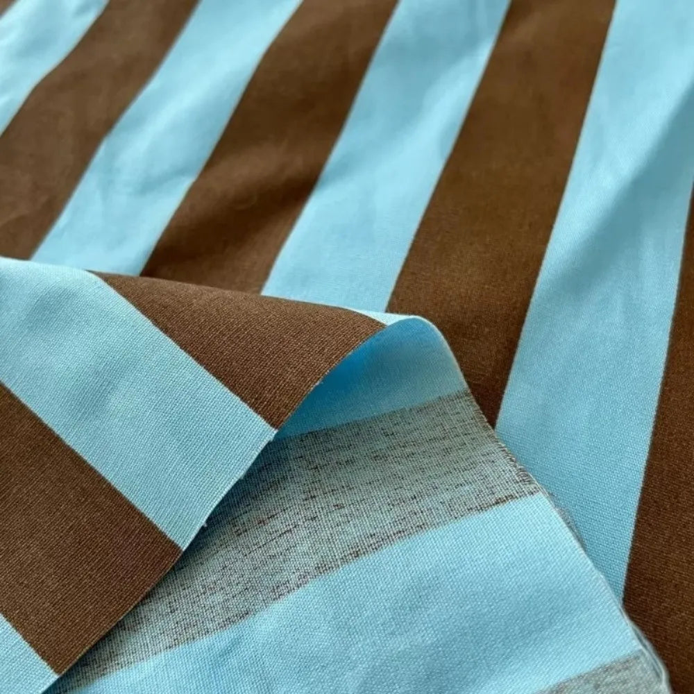 Multicolor Vertical Stripes Fabric – 150x100cm, Quick-Dry & Breathable for Dresses, Tablecloths & DIY