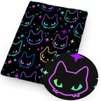 Tela estampada de Halloween y gótica novedosa – Cortada a pedido | 50×145cm (19.7"×57") | Satén, Algodón y Tejido de punto