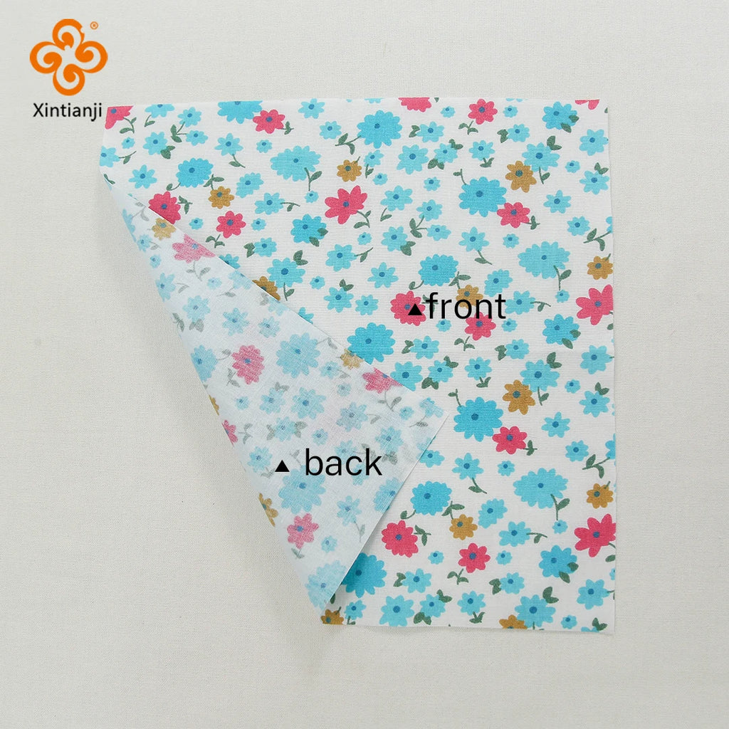 Vintage Floral Cotton Patchwork Squares – 25×25cm | Quilting, Needlework & DIY Handmade