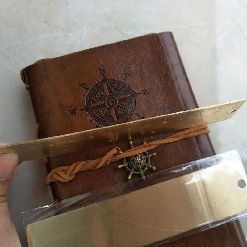 Regla recta vintage de latón de 12 cm – Regla de bolsillo de 10 cm para costura, acolchado y dibujo