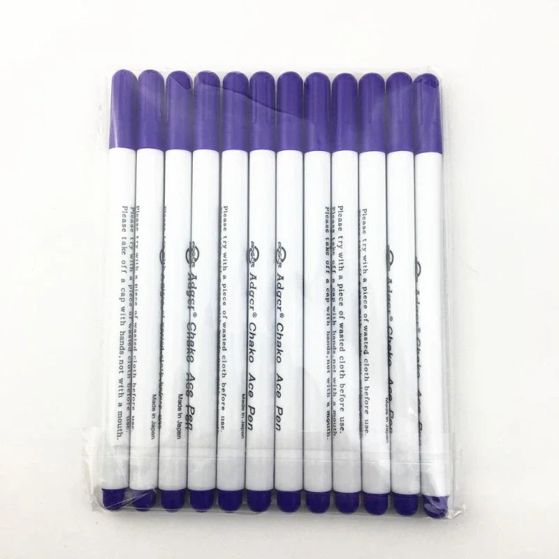 Water-Soluble Fabric Marking Pens – 5-Pack, Erasable Cross-Stitch & Embroidery Markers