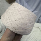 Cotton Yarn Thread for Knitting, Non-Bleached, Raw Algodon Line, Baby, Children's DIY, Handknitting, Scarf Sweaters, 500g/Ball