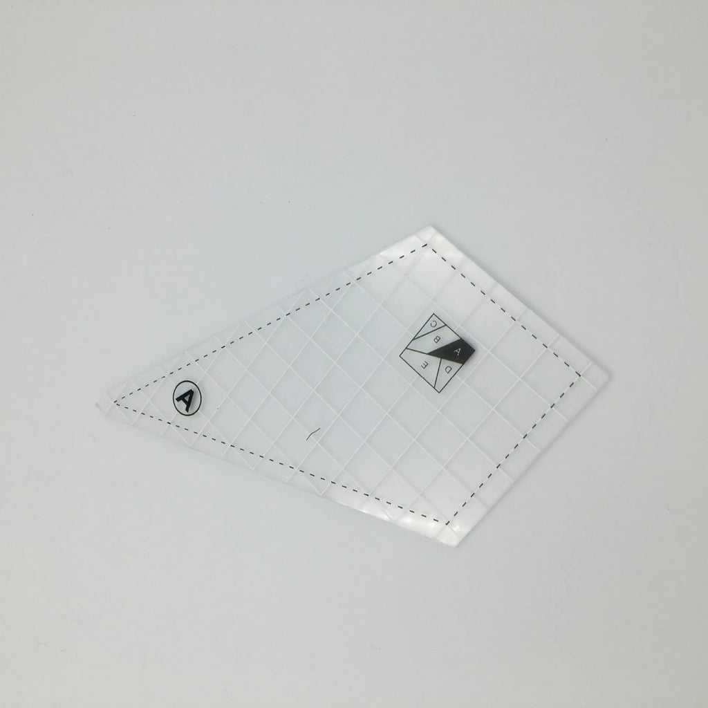 5-Piece Acrylic Quilting Ruler Template Set - DIY Patchwork & Cutting Templates