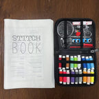 Linen Embroidery Stitch Book – Hand Embroidery Tutorial Kit | Book A or Book B