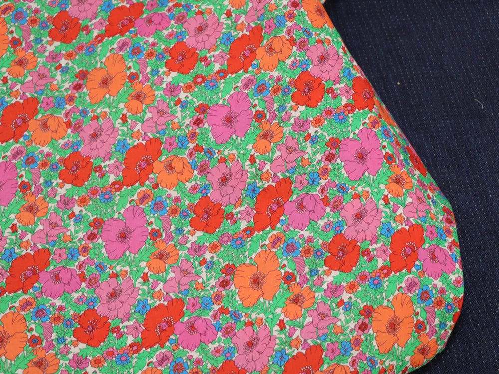 80s Count Floral Digital Print 100% Cotton Fabric – 55" Wide | Dresses, Skirts & Quilting (Sold by the Half Meter)