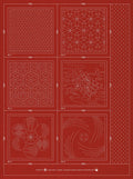 Sashiko Coaster Pattern 3 Brick
