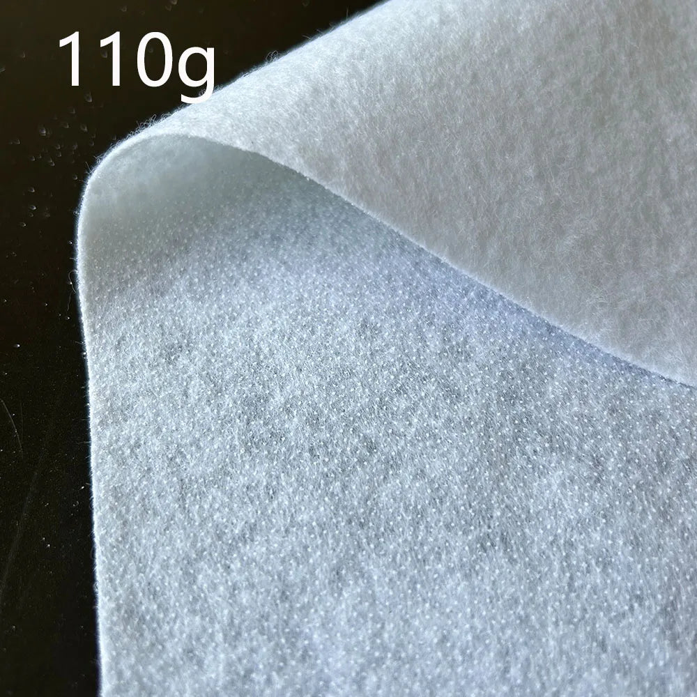 Sewing Interfacing Fabric Fusible Cotton Interlining 110g 200g 300g 400g Iron on Nonwoven Craft Bag Making Garment Making Supply