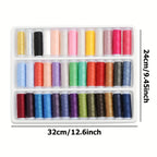 39-Piece Colorful Polyester Sewing Thread Kit | Machine & Hand Sewing