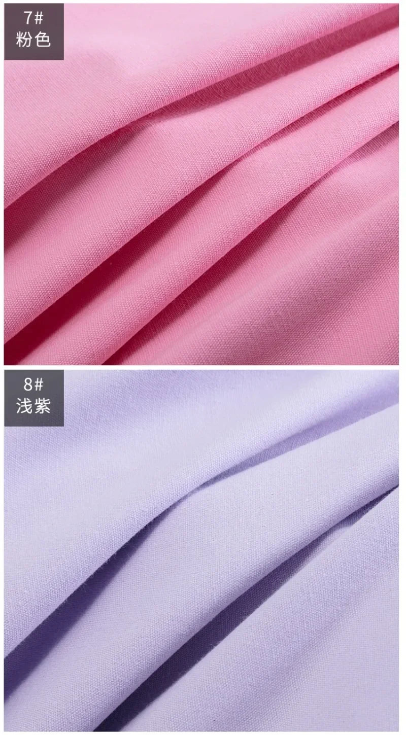 Solid Color 100% Cotton Canvas Fabric – 145cm Wide, Sold by 50cm – For Bags, Upholstery, Quilting & Home Décor