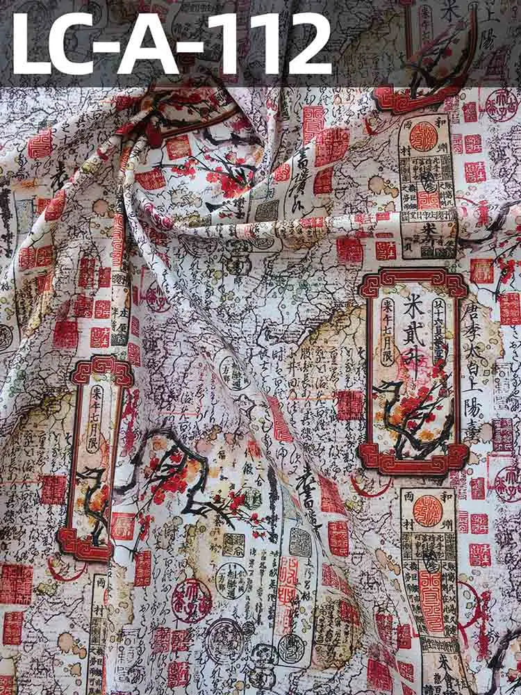 Vintage Newspaper & Map Digital Print 100% Cotton Fabric – 110cm Wide, Sold by the Half Meter