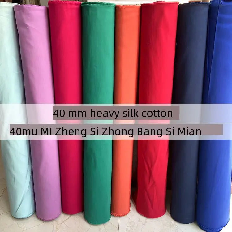40 Momme Heavyweight Silk-Cotton Fabric – 45" Wide | 30% Mulberry Silk, 70% Cotton | Coats, Jackets & Suits