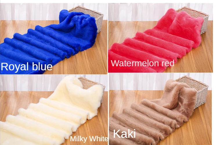 Faux Fur Plush Fabric – Thick 100% Polyester, 180cm Wide, Sold by the Meter – For Coats, Bags, Scarves & Winter Crafts