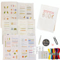 Creative Embroidery Stitch Book for Beginners – DIY Sewing Kit with Patterns, Thread & Tools