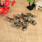 Clips utilitarios y para acolchado de acero inoxidable — Juego de 10 | Clips para ribetes de edredones, telas y toallas de playa