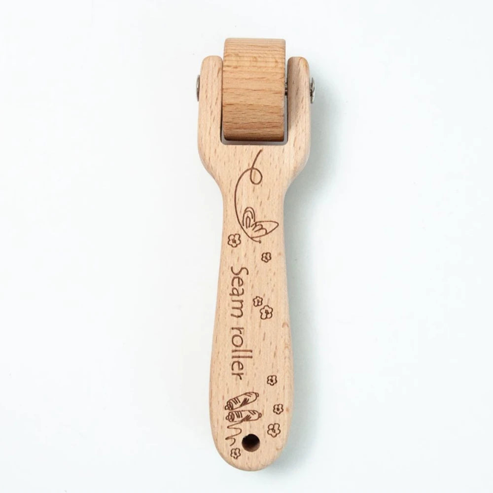 Beechwood Seam Roller – Heat-Free Pressing Wheel for Quilting, Sewing & Patchwork