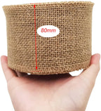 Natural Burlap Jute Ribbon Roll – 8 Widths & 2 Lengths | Gift Wrapping, Crafts, Wedding & Home Décor