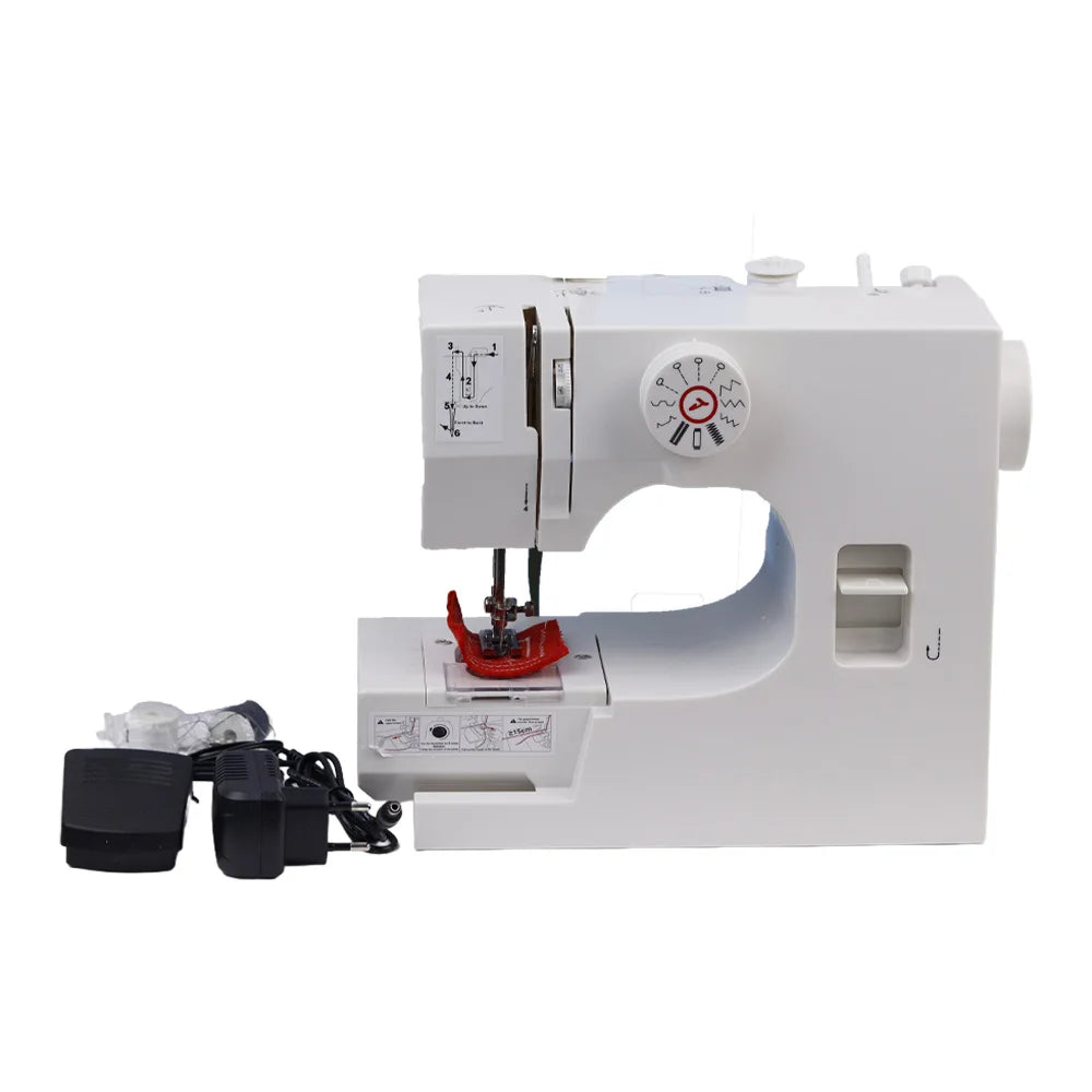 Máquina de Coser Eléctrica Semiautomática – Portátil de 12 Puntadas