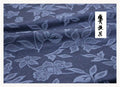 Bodhi Flower Jacquard Cotton Linen Fabric – 241g/m², 145cm Wide, Sold by the Meter – For Hanfu, Cheongsam & Clothing