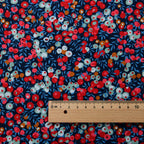 Small Floral Print Cotton Poplin Fabric – 145cm Wide | 6 Color Options