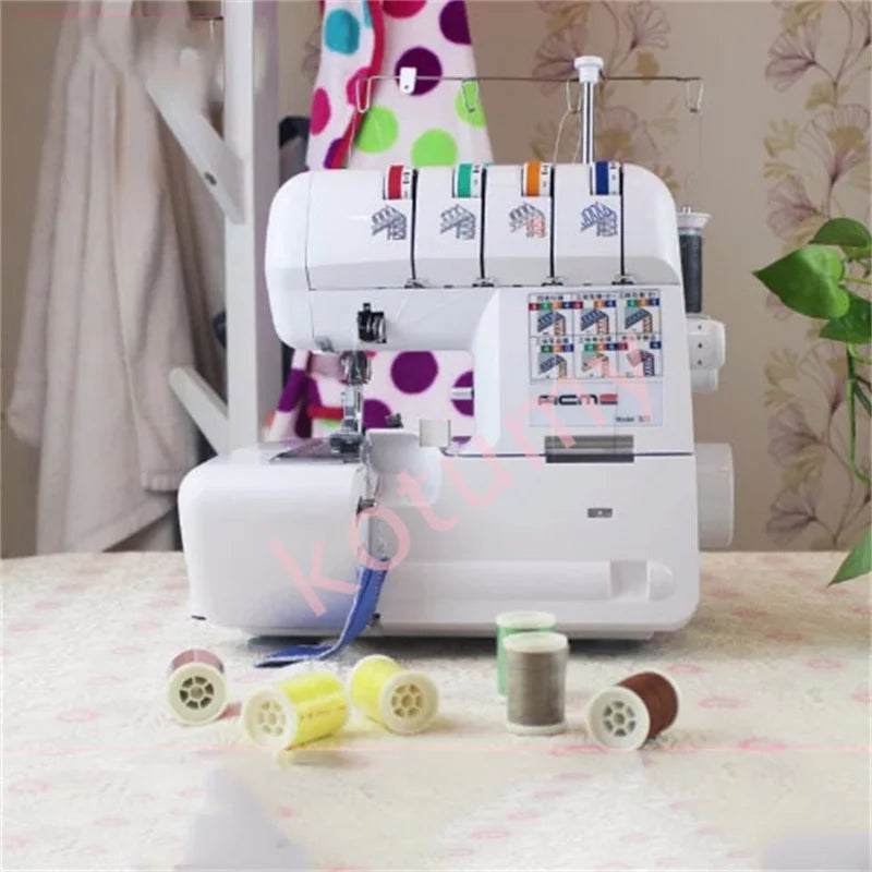HQ320 Desktop Overlock Sewing Machine – 3/4 Thread, 100W, Electric