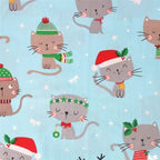 Christmas Twill Cotton Fabric – Santa, Trees & Holiday Prints, 0.5m x 1.6m