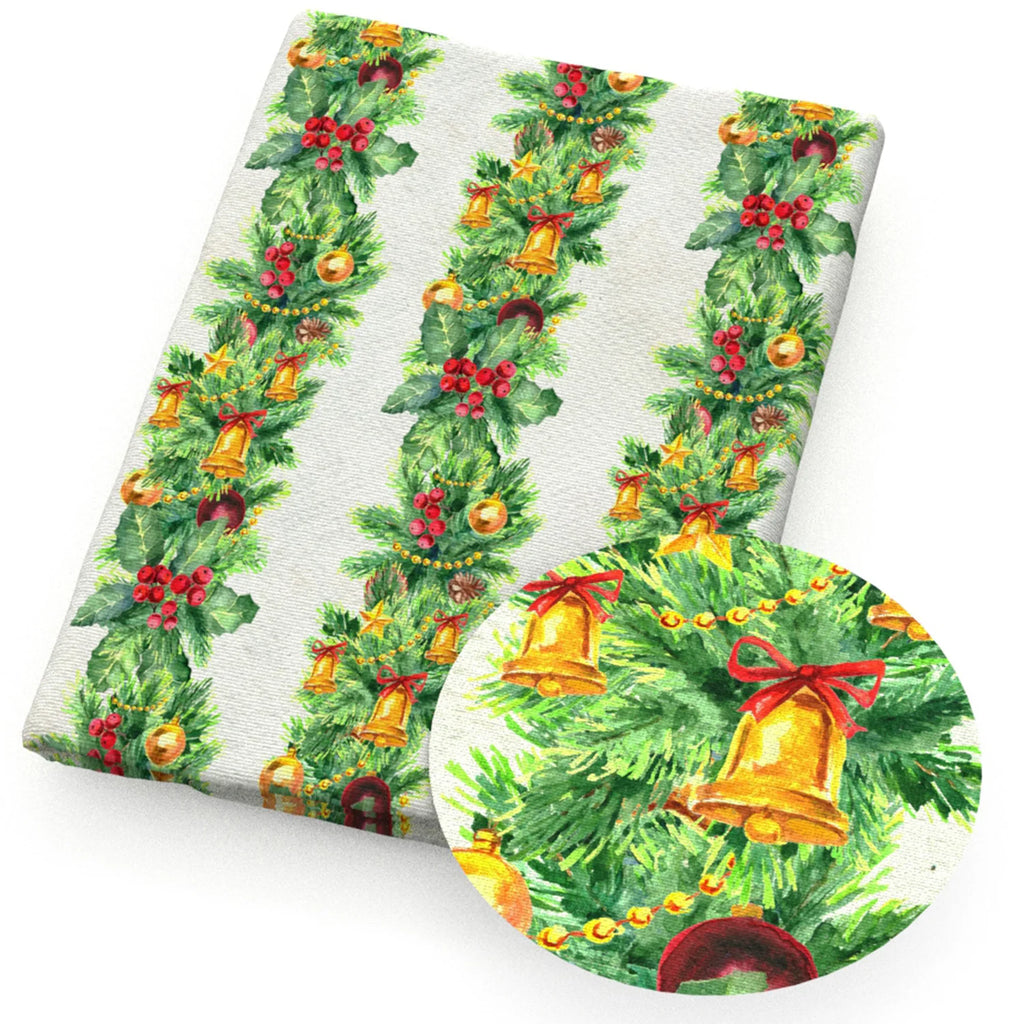 Christmas Patchwork Print Fabric – 50x145cm, Multiple Fabric Types