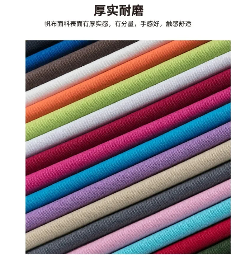 Solid Color 100% Cotton Canvas Fabric – 145cm Wide, Sold by 50cm – For Bags, Upholstery, Quilting & Home Décor