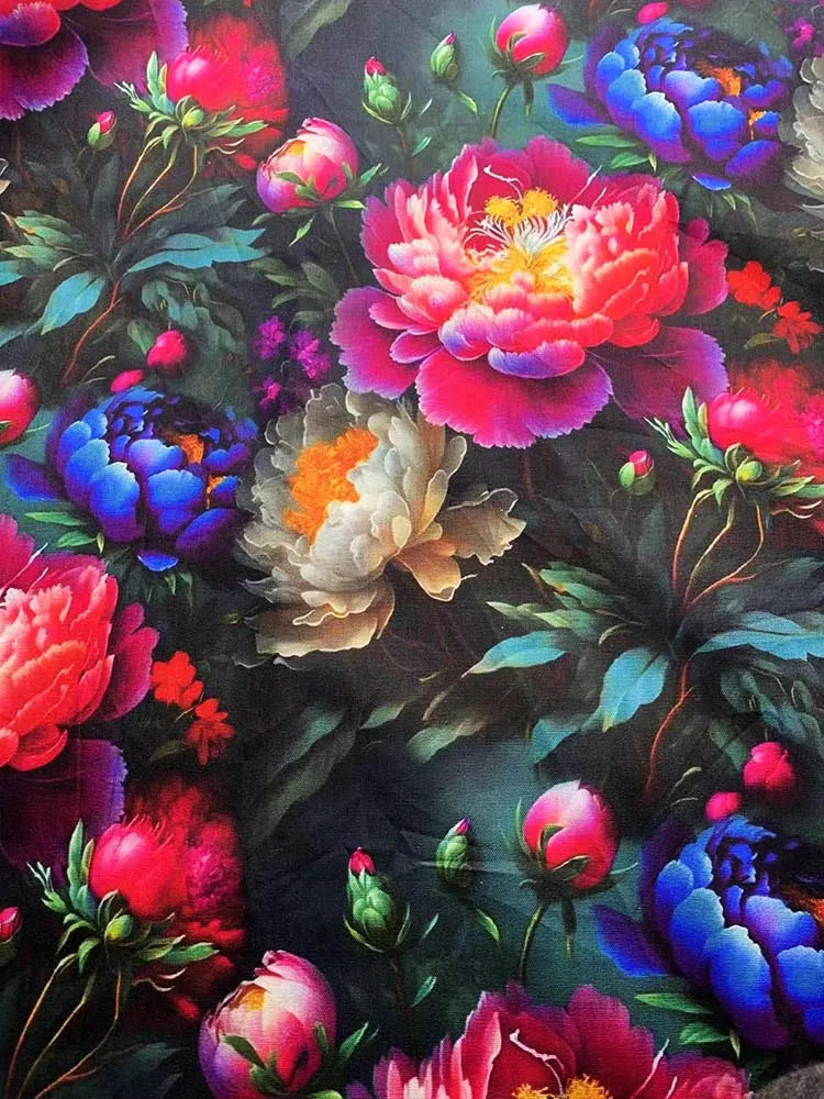 HD Digital Print Cotton Fabric | Fairy Tale Elf Design | Sold by Half Meter