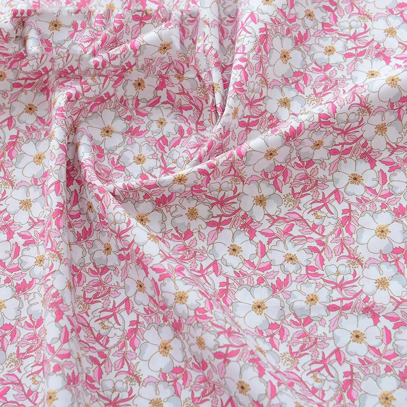 100% Cotton Poplin Floral Fabric – 50S Digital Print | 145 cm Wide | Dresses, Shirts & Pajamas