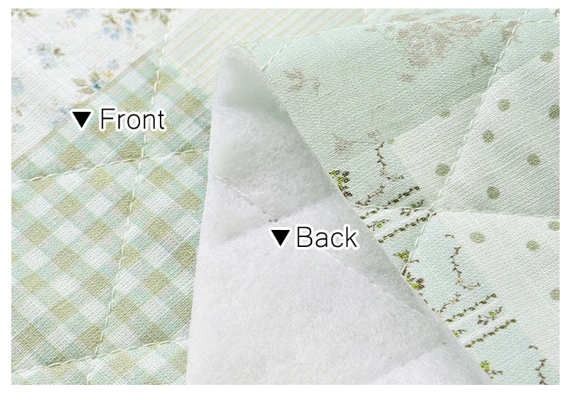 French Floral Quilted Cotton Fabric – 57" Wide, 100% Cotton | Winter Jackets, Quilts & DIY Sewing (3 Sizes)