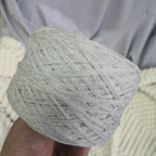 Cotton Yarn Thread for Knitting, Non-Bleached, Raw Algodon Line, Baby, Children's DIY, Handknitting, Scarf Sweaters, 500g/Ball