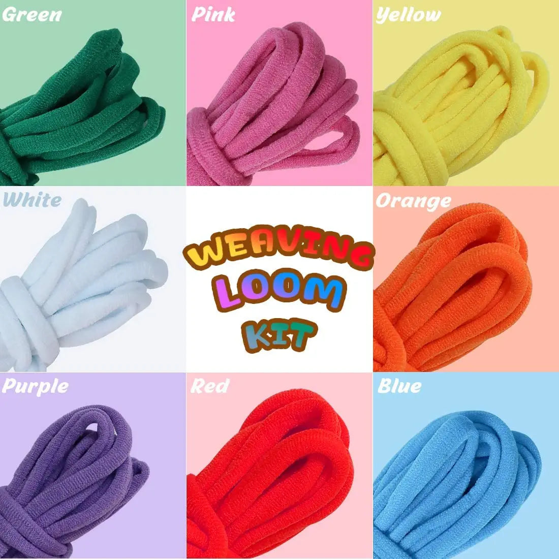 Weaving Loom Kit with Potholder Loops – DIY Knitting & Craft Set for Kids, Adults & Beginners