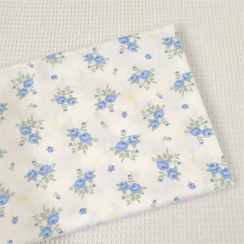 Pink & Purple Floral Cotton Twill Fabric – 140cm Wide, Printed Quilting & Sewing Cloth