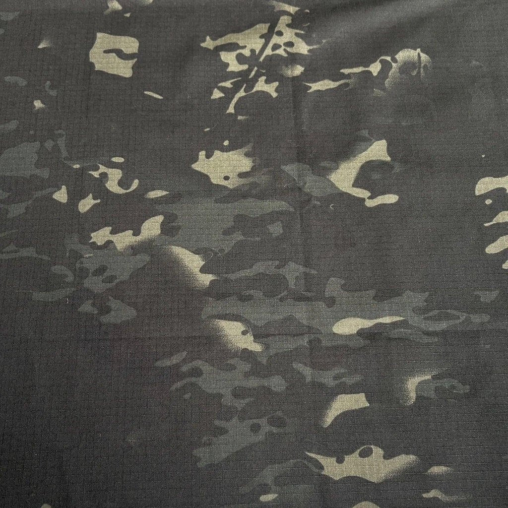 Multicam Black (MCBK) TC Camouflage Fabric | 65% Polyester 35% Cotton | 150cm Wide | Sold by the Meter