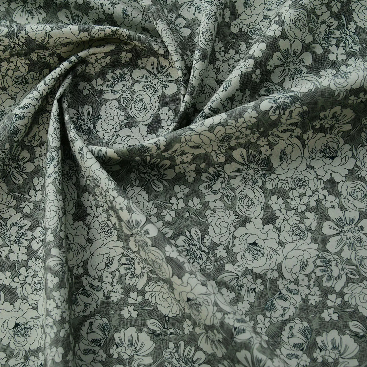 60s Premium Combed Pure Cotton Fabric Vintage Floral Soft For Dress Shirt Blouse Apron Patchwork Pillow Cushion Diy Sewing Craft