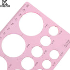 Circle Size Template Ruler for Quilting & Appliqué Design – Quilling & Pattern Making Tool