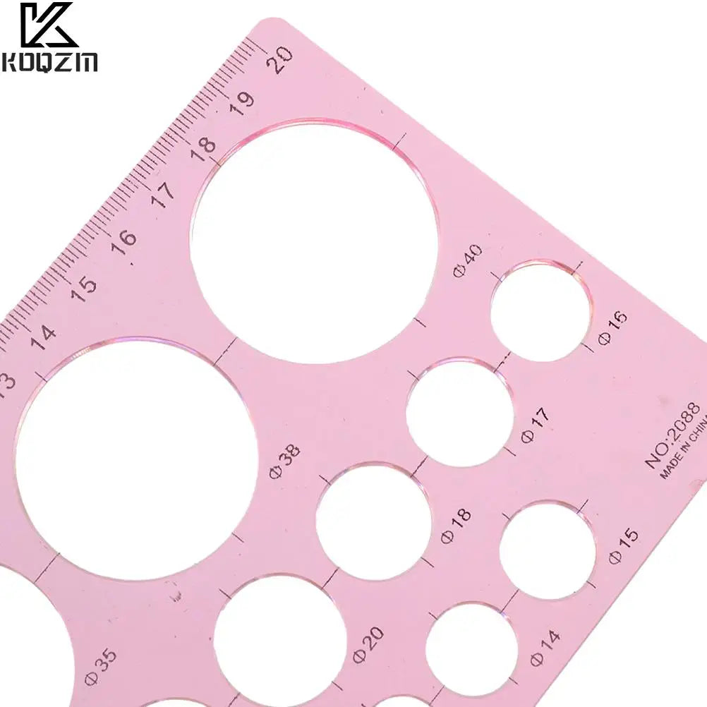 Circle Size Template Ruler for Quilting & Appliqué Design – Quilling & Pattern Making Tool