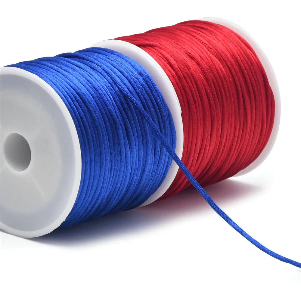 Cordón de cola de ratón satinado de 1,5 mm – Nylon, 24 yardas (22 m)